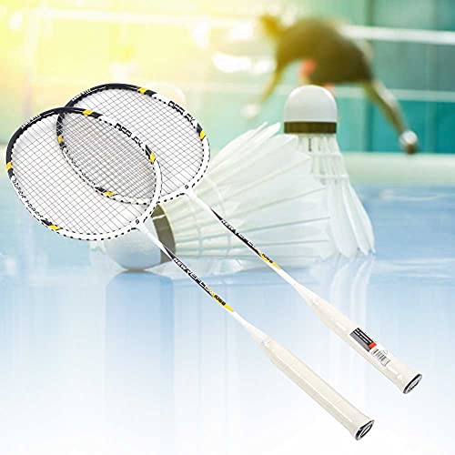 Azusumi 1068 Tragbarer, Leichter Badmintonschläger aus Aluminiumlegierung für Erwachsene, Offensiv-Training, Doppelspieler-Badmintonschläger von Azusumi