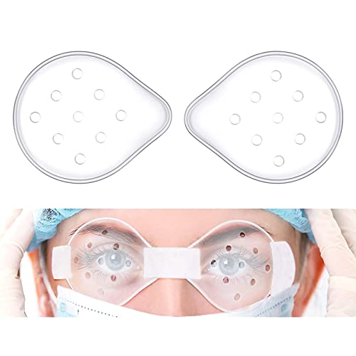 Azwood Augenschutz nach Operationen, transparent, belüftet, Augenklappe (2 Stück) von Azwood
