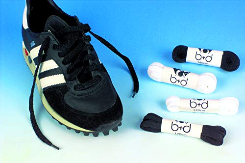 B+D Sport Schnürbänder/Schnürsenkel (SCHWARZ, 180) von B+D