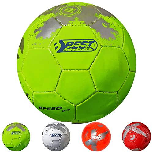 Best Sporting Fußball Speed 2.0 I Fussball in grün I hochwertiger Ball I bunter Fußball Kinder in Größe 5 I Fussball Kinder mit coolem Design I Bälle für das Fußball Training I Fußbälle von B Best Sporting