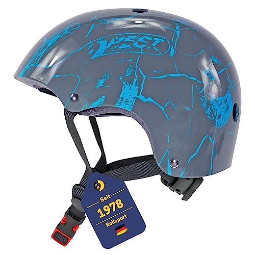 Best Sporting Skaterhelm I hochwertiger Fahrradhelm I Stabiler & stylischer Helm für Kinder, Jugendliche und Erwachsene in Größe L I stufenlos größenverstellbarer Skatehelm in blau von B Best Sporting