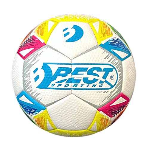 Best Sporting Fußball Spirit I hochwertiger Fußball Kinder I langlebiger & Allwetter-beschichteter Ball I Kinder Fußball zum Trainieren I Fußball Zubehör (Größe 5 Light Weight) von B Best Sporting