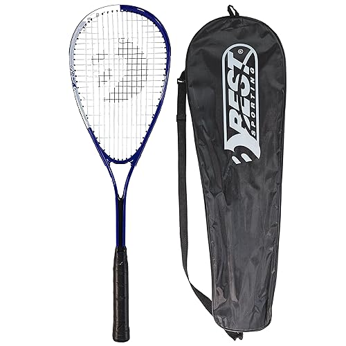 Best Sporting Squashschläger XT-Line I Inklusive Tasche I Squash Racket aus hochwertigem Aluminium I Mit ergonomischem Griff I Länge 59 cm I Racket Squash von B Best Sporting