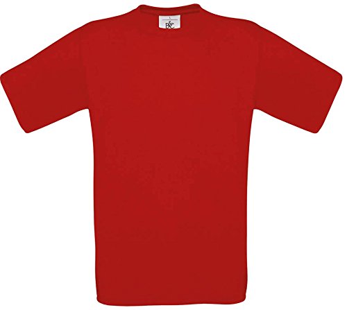 T-Shirt Exact 190 Basics Rundhals Shirt viele Farben B&C S-XXL L,SunsetOrange von B&C