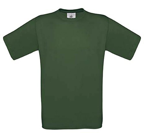 T-Shirt Exact 190 Basics Rundhals Shirt viele Farben B&C S-XXL XXL,bottlegreen von B&C