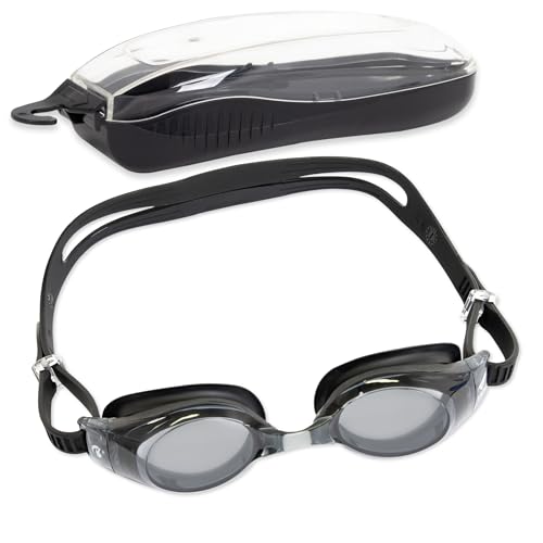 B&S Turtle VIEW Schwimmbrille Unisex für Erwachsene mit UV-Schutz und SWIPE-Technologie für Anti-Beschlag - Größenverstellbar, Augenschutz, Wasserbrille für Sport und Freizeit von B&S