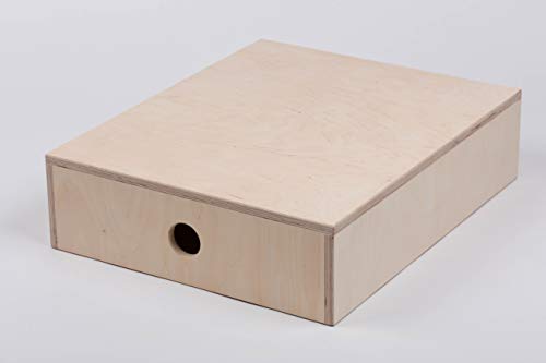 B.A.M. Montage Plyo Box, Sprungbox für Sprungkrafttraining, Jump Box, Sprungkasten aus Multiplex-Holz, Größe LxBxH 580mm x 480mm x 150mm von B.A.M. Montage