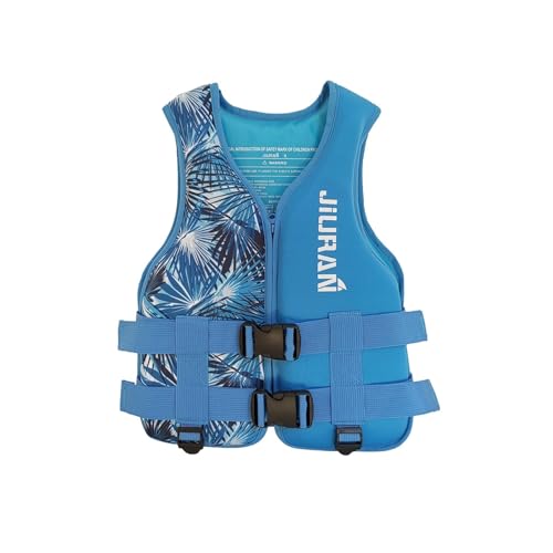 BAAFCL Erwachsene Hilfe Sport Sicherheit Auftriebsweste mit Schrittgurt und Innentasche Verstellbare Neopren Schwimmweste, für Kajakfahren Bootfahren Angeln Surfen(Color:Blue,Size:XL) von BAAFCL