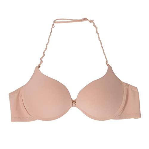 BABAOZHOUHE Damen-BH Bra Wandelbare Neckholder-Träger Gepolsterter BH Büstenhalter Sexy Frauen Frontverschluss Push-Up-BHS 75B Hautfarbe BABAOZHOUHE Damen-BH Bra Wandelbare Neckholder-Träger Gepolsterter BH Büstenhalter Sexy Frauen Frontverschluss Push-Up-BHS 75B Hautfarbe von BABAOZHOUHE