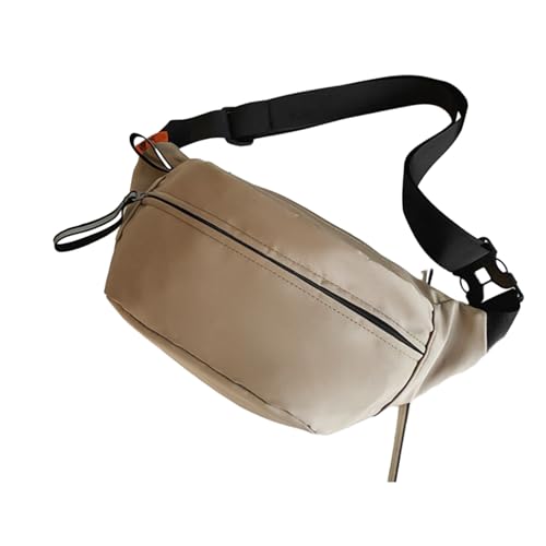 BABYVIVA Hüfttasche für Damen, Herren, multifunktionale Bauchtasche, Brusttasche mit verstellbarem Riemen, lässige Hüfttasche für Reisen, Wandern, khaki, 39*13*20cm von BABYVIVA