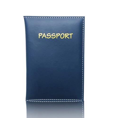 BABYVIVA Tasche für Damen, Reisepasshülle, Ticket-Aufbewahrungstasche, Kreditkarte, Bargeld, Reisepasshalter für Unisex, Reisedokumenten-Organizer, dunkelblau, 14*9.5cm von BABYVIVA