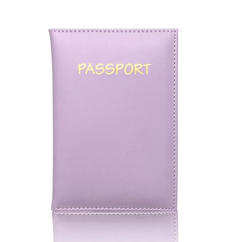 BABYVIVA Tasche für Damen, Reisepasshülle, Ticket-Aufbewahrungstasche, Kreditkarte, Bargeld, Reisepasshalter für Unisex, Reisedokumenten-Organizer, violett, 14*9.5cm von BABYVIVA