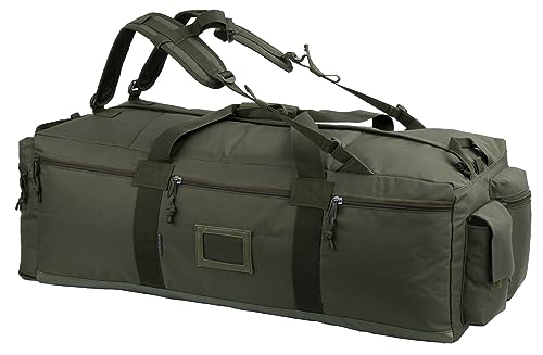 Backferry Große Tasche im Militärstil Taktische Ausrüstungstasche Sportausrüstungstasche Reisetasche mit abnehmbaren Rucksackgurten 90 Liter von BACKFERRY