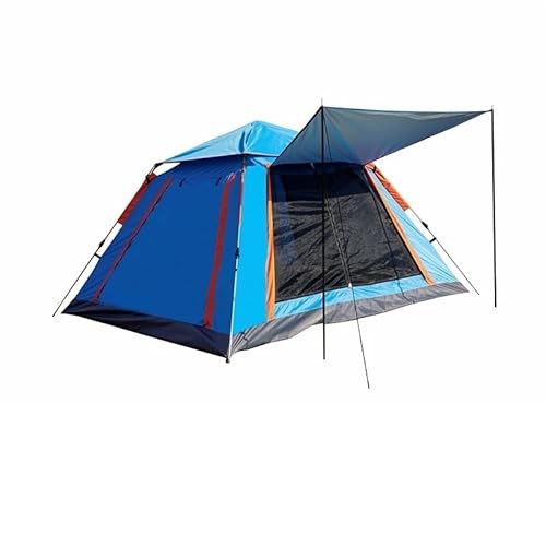 Mehrpersonen-Campingzelt, Outdoor-Zelt, einfach aufzubauende Markise, geeignet for Camping, Strand, Rucksackreisen, Wandern (Color : Blue Small, Size : for 2-8 People) von BADALO