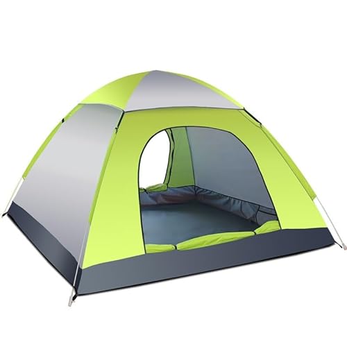 Mehrpersonen-Campingzelt, Outdoor-Zelt, einfach aufzubauende Markise, geeignet for Camping, Strand, Rucksackreisen, Wandern (Color : Gray Green 3-4 People) von BADALO