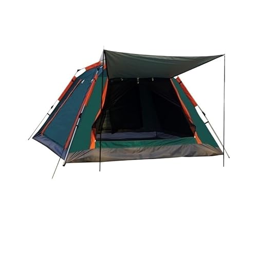 Mehrpersonen-Campingzelt, Outdoor-Zelt, einfach aufzubauende Markise, geeignet for Camping, Strand, Rucksackreisen, Wandern (Color : Green Large, Size : for 2-8 People) von BADALO