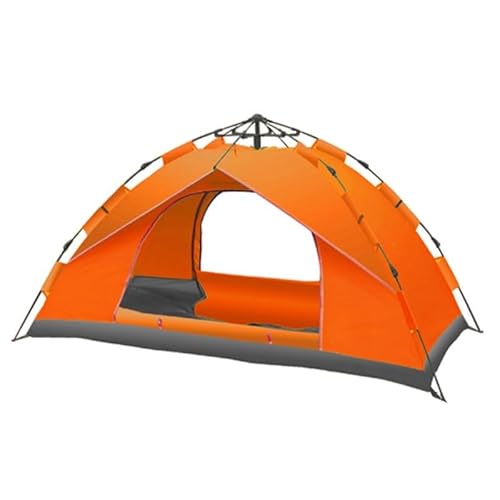 Mehrpersonen-Campingzelt, Outdoor-Zelt, einfach aufzubauende Markise, geeignet for Camping, Strand, Rucksackreisen, Wandern (Color : Red, Size : for 3-4 People) von BADALO