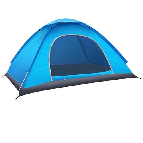 Mehrpersonen-Campingzelt, Outdoor-Zelt, einfach aufzubauende Markise, geeignet for Camping, Strand, Rucksackreisen, Wandern (Color : Sky-Blue 1-2 People) von BADALO