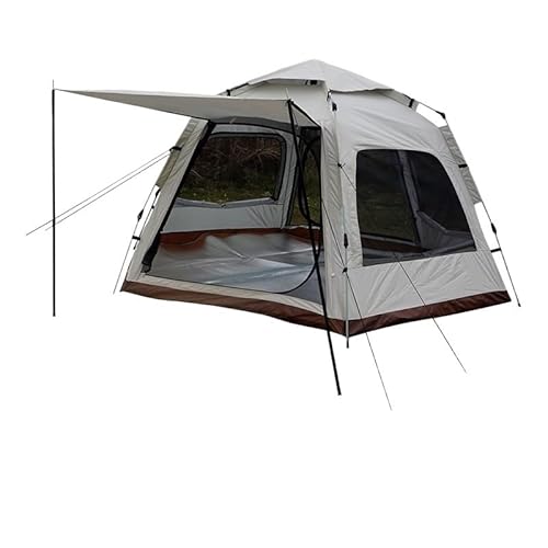 Mehrpersonen-Campingzelt, Outdoor-Zelt, einfach aufzubauende Markise, geeignet for Camping, Strand, Rucksackreisen, Wandern (Color : White Large, Size : for 5-8 People) von BADALO