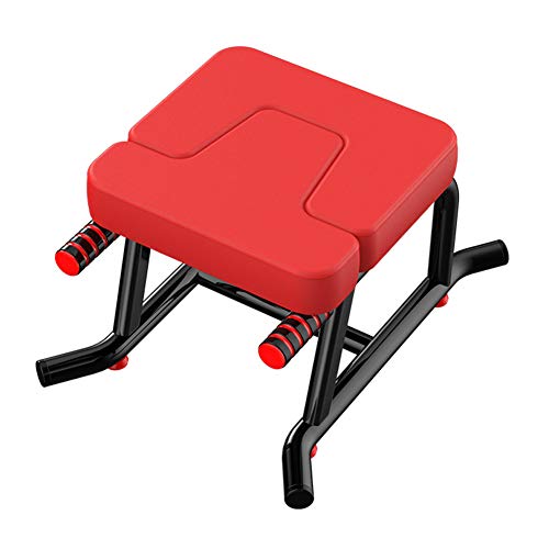 Yoga Kopfstand Bank, Invertierte Haushaltshilfe mit PU Steel Pipe Inverted Workbench, Fitness und Stressabbau Im Fitnessstudio und Bodybuilding 200 Kg Maximales Gewicht Kapazität (Rot) von BAIAA