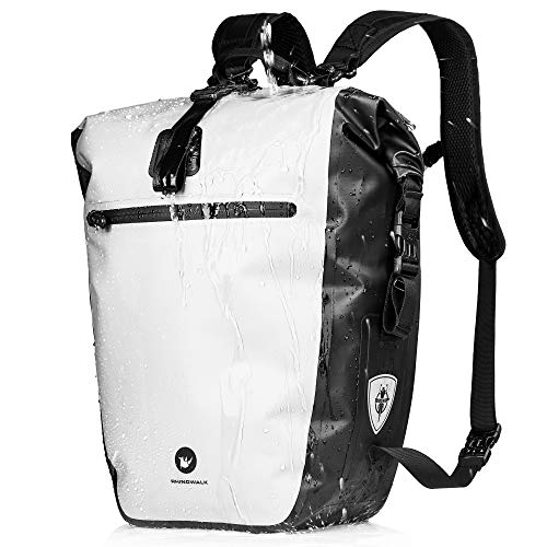 BAIGIO 3 in 1 Fahrradtasche für Gepäckträger 27-30L Wasserdicht Gepäckträgertasche Fahrrad Tasche vorne/hinten Seitentasche Multifunktion Rucksack Gepäcktasche Reisetasche Umhängetasche + Laptopfach von BAIGIO