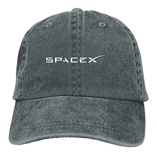 BAJIE Baseballmützen Spacex Logo Baseballmütze Cowboyhut Peaked Cap Cowboy Bebop Hüte Männer und Frauen Hüte von BAJIE