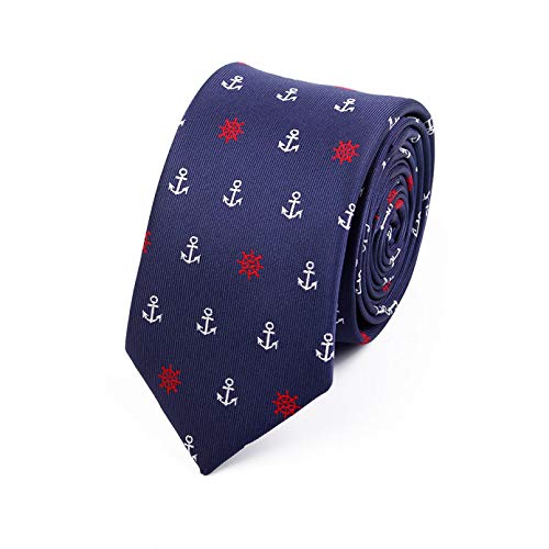 BAJIE Herren Krawatte Blau Jacquard Weave Krawatte Set 6,5 cm Anker Krawatte Gravata Einstecktuch Einstecktuch Fliege Anzug Für Hochzeit von BAJIE