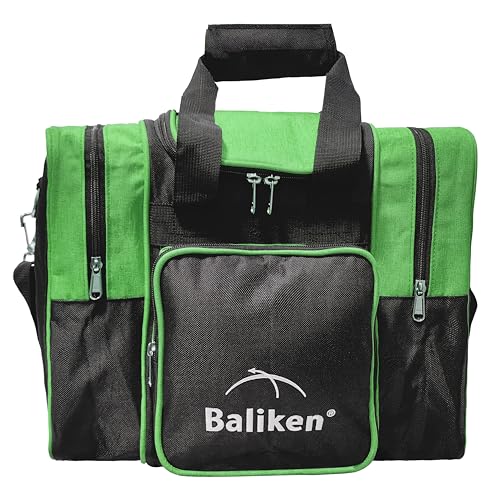 BALIKEN Bowlingtasche für Bowling-Ball, für einen Bowlingball, ein Paar Bowlingschuhe bis zu 13 Herrenschuhen von BALIKEN