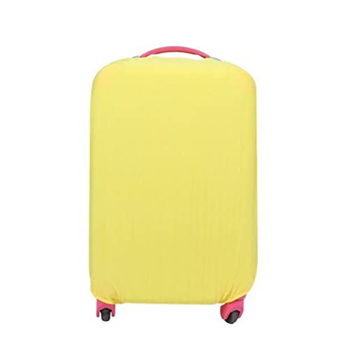 BANLUX Elastisch Kofferhülle Kofferschutzhülle - Verdicken Sie Die Gelbe Gepäckabdeckung, Elastische Gepäckabdeckung, Geeignet Für 18 Bis 30 Zoll Koffer, Reisezubehör Für Kinder Und Reisende | von BANLUX