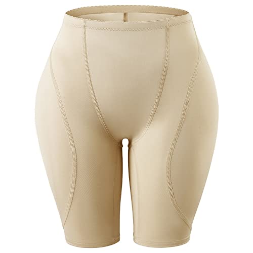 Damen Po Push Up Unterhose - Hip Butt Enhancer Butt Lifter Padded Panties Pad Shapewear Bottom Enhance Hip Dip Smooth Women Body Shaper Panties,Apricot,S von BANLUX
