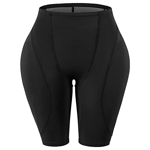Damen Po Push Up Unterhose - Hip Butt Enhancer Butt Lifter Padded Panties Pad Shapewear Bottom Enhance Hip Dip Smooth Women Body Shaper Panties,Schwarz,5XL von BANLUX