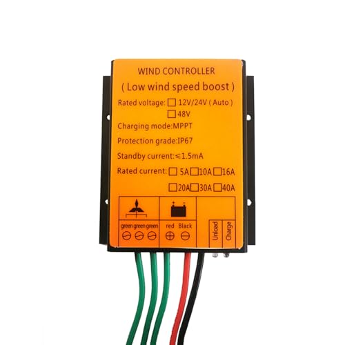 BAOJUHUIKANG 48V, 12000W MPPT Windladecontroller, 12V 24V 48V wasserdichter Windturbinencontroller Windgeneratorcontroller Windkraftregler IP67 Schutzgrad von BAOJUHUIKANG