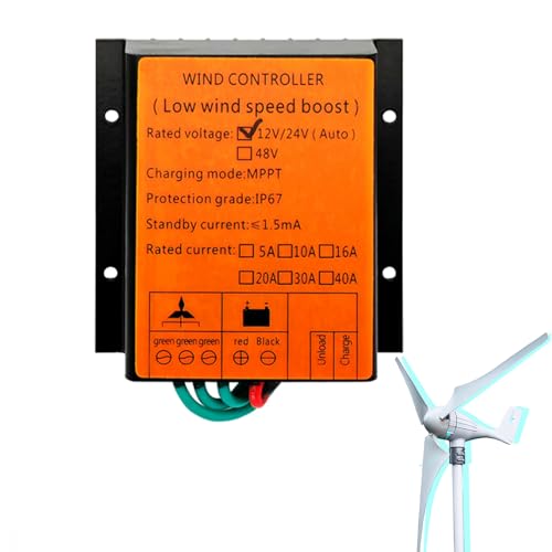 BAOJUHUIKANG 48V, 48V, 12000W 30A Wind Charge Discharge MPPT Booster Controller, IP67 Automatische Anpassung Wind Ausgabe DC AC 12/24V für Windturbinen-Generator von BAOJUHUIKANG