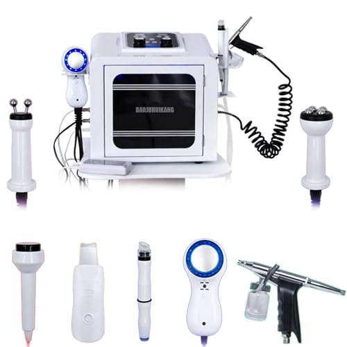 BAOJUHUIKANG 7-in-1-Gesichtspflegemaschine mit Maske Multifunktionales Gesichtspflegegerät, geeignet für die Entfernung von Mitessern, Lifting und Straffungsmassage von BAOJUHUIKANG