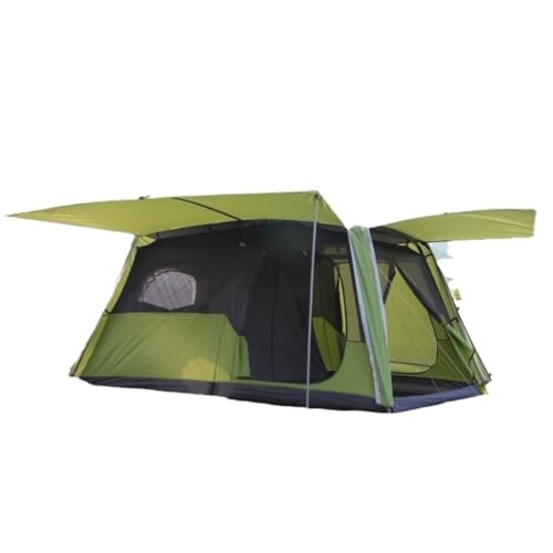 Zelt aufblasbar Automatisches Zelt Mit Zwei Schlafzimmern Und Einem Wohnraum Im Freien, Doppelschichtiges, Regensicheres Strand-Campingzelt for Mehrere Personen Camping Tent von BAOSHUPINGY