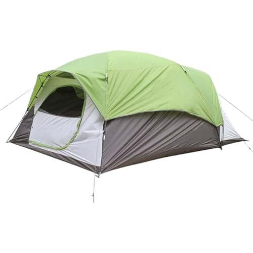 Zelt aufblasbar Doppelschichtiges Zelt for 4–6 Personen, Regensicheres Und Sonnengeschütztes Outdoor-Campingzelt, Einfach Zu Bauendes Familienparkzelt Camping Tent (Color : Green, Size : A) von BAOSHUPINGY