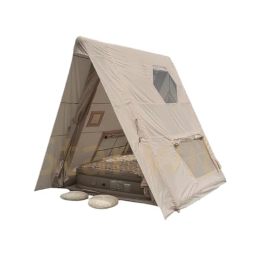 Zelt aufblasbar Frei Baubares Aufblasbares Zelt, 2-Personen-Außenparkzelt, Doppeltes, Regensicheres, Tragbares Camping-Dreieckszelt Camping Tent von BAOSHUPINGY