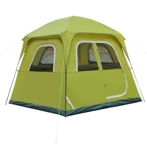 Zelt aufblasbar Handgefertigtes Doppelschichtiges Outdoor-Vier-Jahreszeiten-Zelt, Regen- Und Sonnensicheres Campingzelt for Mehrere Personen Camping Tent von BAOSHUPINGY