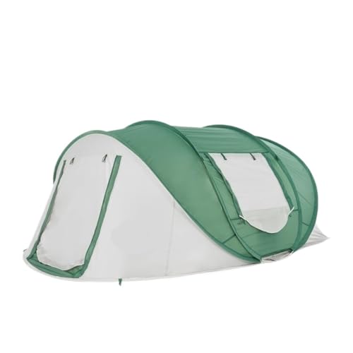 Zelt aufblasbar Outdoor 3-4 Personen Handgeworfenes Automatisches Zelt Tragbare Outdoor-Park-Strand-Campingzelt-Campingausrüstung Camping Tent (Color : Green, Size : A) von BAOSHUPINGY