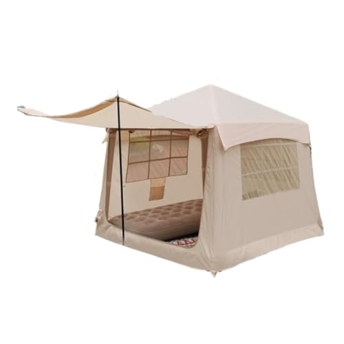 Zelt aufblasbar Outdoor-Camping 2–4 Personen Aufblasbares Zelt Baut Bequem 4,8 Flache Campingzelt-Campingausrüstung Camping Tent von BAOSHUPINGY