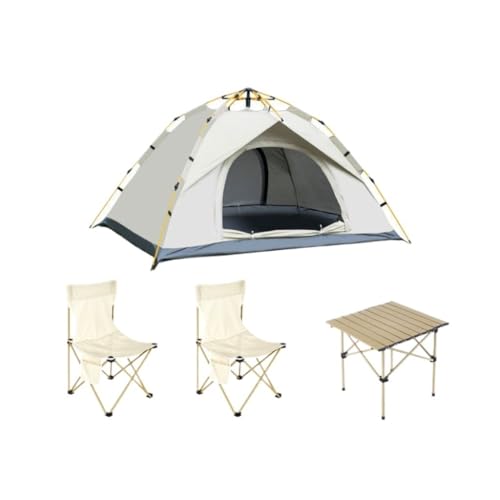 Zelt aufblasbar Outdoor-Camping-Zelt-Set, Camping-Picknicktisch Und Stühle, Multifunktionales Zeichentisch- Und Stuhl-Set Camping Tent von BAOSHUPINGY