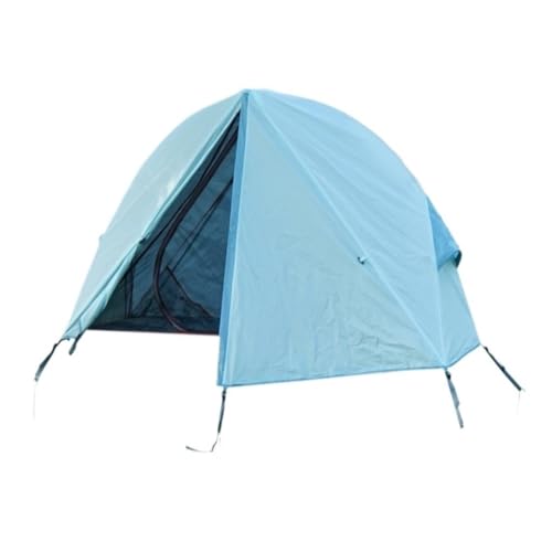 Zelt aufblasbar Outdoor-Camping-Zelt Vom Boden, Einzelnes, Zusammenklappbares, Tragbares Moskitonetz, Winddichtes Und UV-beständiges Angelzelt Camping Tent (Color : Blue, Size : A) von BAOSHUPINGY
