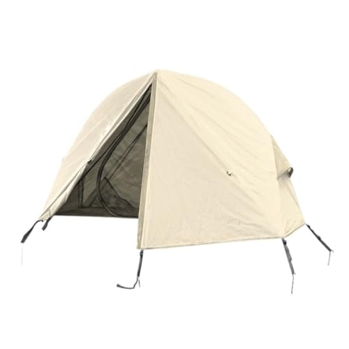 Zelt aufblasbar Outdoor-Camping-Zelt Vom Boden, Einzelnes, Zusammenklappbares, Tragbares Moskitonetz, Winddichtes Und UV-beständiges Angelzelt Camping Tent (Color : White, Size : A) von BAOSHUPINGY