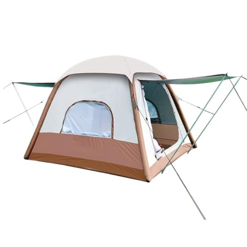 Zelt aufblasbar Outdoor-Campingzelt Camping Oxford Tragbares, Zusammenklappbares, Vollautomatisches, Integriertes, Aufblasbares Anti-Mücken-Zelt Camping Tent (Color : W, Size : A) von BAOSHUPINGY