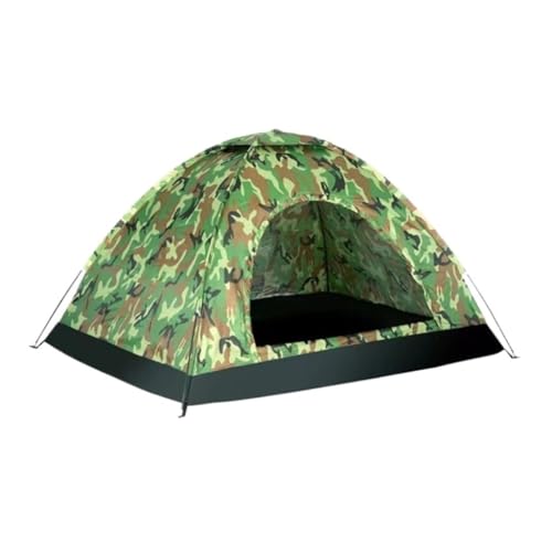 Zelt aufblasbar Outdoor-Zelt Camping-Klappzelt 1-2-3-4 Handmontierte Wind- Und Regensichere Campingbedarf Und -ausrüstung Camping Tent (Color : Green, Size : A) von BAOSHUPINGY