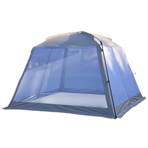 Zelt aufblasbar Pergola Im Freien, Anti-Mücken-Markise Im Freien, Picknick-Grillzelt, Mesh-Screen-Zelt, Tragbares Strandzelt Camping Tent (Color : Beige, Size : A) von BAOSHUPINGY