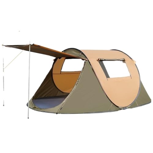 Zelt aufblasbar Vollautomatisches, handgeworfenes, schnell zu öffnendes, winddichtes Campingzelt mit Sonnenschutz for den Außenbereich for 34 Personen Camping Tent (Color : T, Size : A) von BAOSHUPINGY