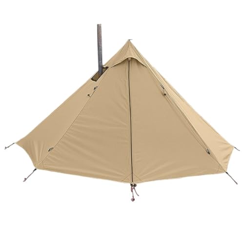 Zelt aufblasbar Wasserdichtes Camping-Doppelschicht-Zelt-Set for Den Außenbereich, Einzelner Holzofen, Pyramiden-Kaminzelt, Campingzelt Camping Tent (Color : K, Size : A) von BAOSHUPINGY