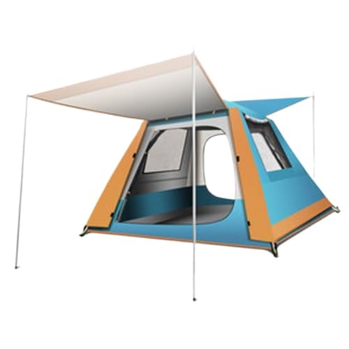 Zelt aufblasbar Zelt Im Freien, Doppelschichtige Belüftung, Sonnenschutz Im Freien, EIN Raum Und EIN Wohnzimmer, Campingausrüstung Camping Tent (Color : Blue, Size : A) von BAOSHUPINGY
