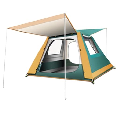Zelt aufblasbar Zelt Im Freien, Doppelschichtige Belüftung, Sonnenschutz Im Freien, EIN Raum Und EIN Wohnzimmer, Campingausrüstung Camping Tent (Color : Green, Size : A) von BAOSHUPINGY
